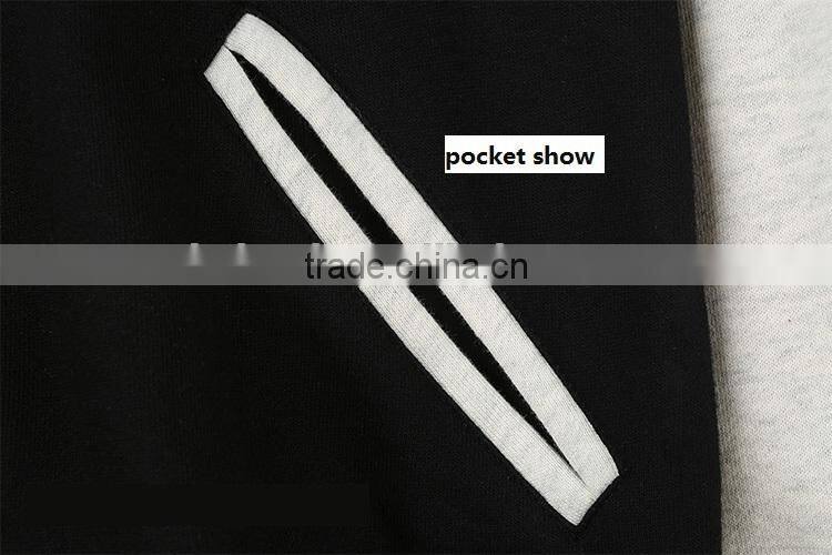 men's sportwear/mens sport zipper stand collar hoody/sweater jackets/wholesale clothing sport wear