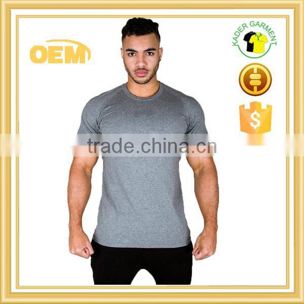 Men's slim fit bodybuilding fitness t shirt wholesale 2015