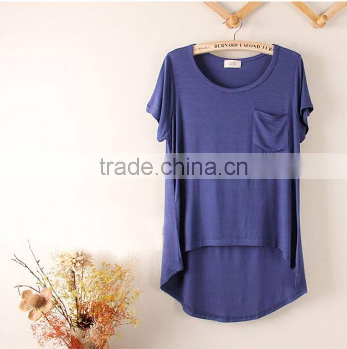 hot sell cool summer candy color modal blouse