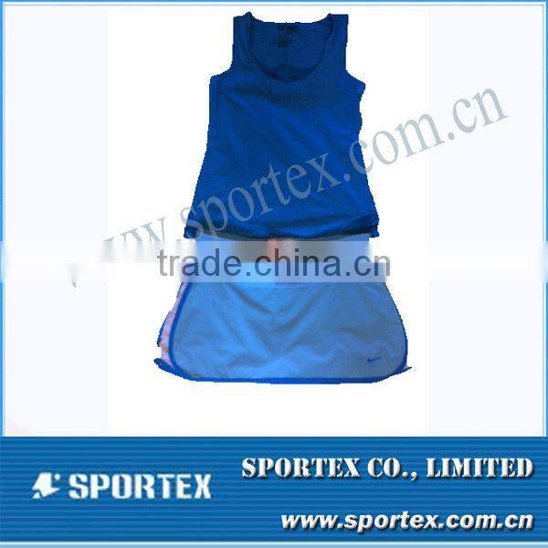 Sleeveless Border Skirt Outfit Womens Lady Golf Clothes MZ101