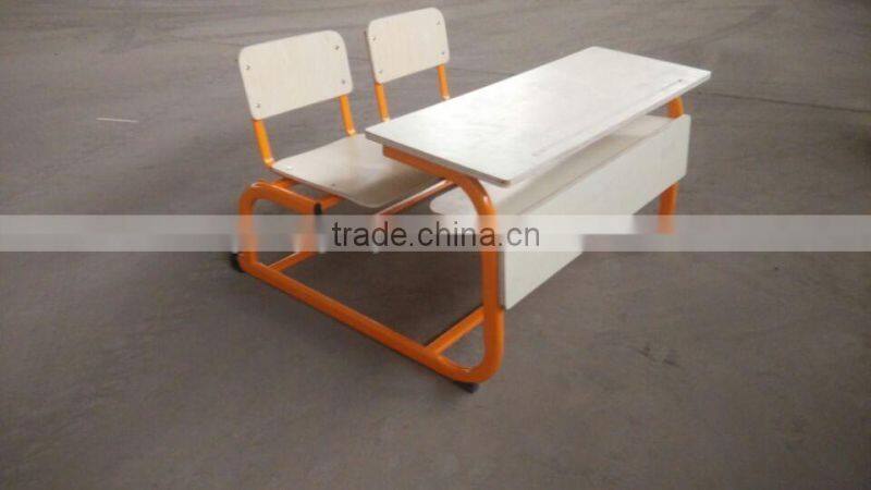 2016 new modern design hot selling double plywood Connected school set
