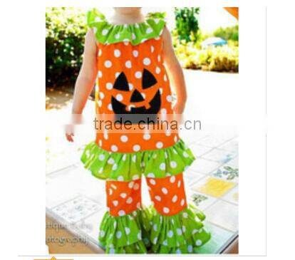 wholesale kids christmas pajamas 100% cotton for American Boutique Green stripes kids pajamas set baby and boy pajamas clothes