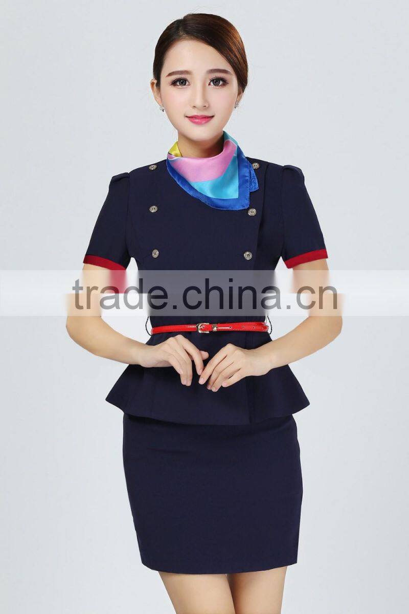 Hostess costume air line uniform Airline stewardess dress airline staff uniform
