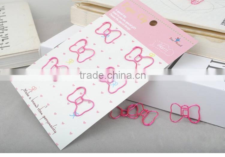 Bowknot shape planner paper clip customizable planner accessories