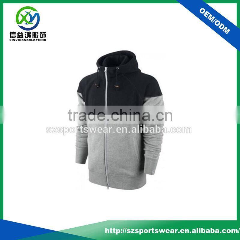 2017 Fashion Heavy Cotton Zipper Up Warm Up Sports Hoodies Men