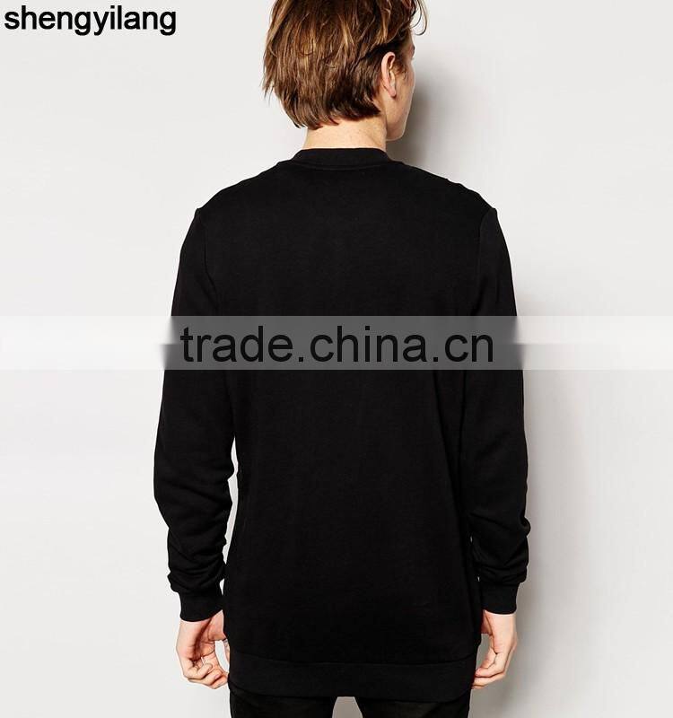 Fashion golden zipper long bomber jacket wholesale guangzhou clothing factory