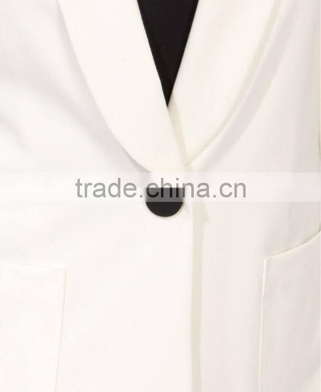 Longline Single Button Blazer