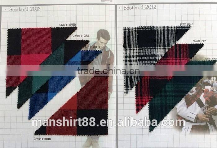 Big check classical dress slim fit 100% cotton flannel men shirt