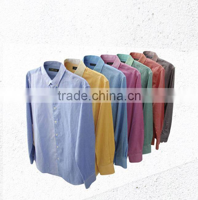 2016 fancy design multicolor men custom cotton non-iron oxford casual dress shirt