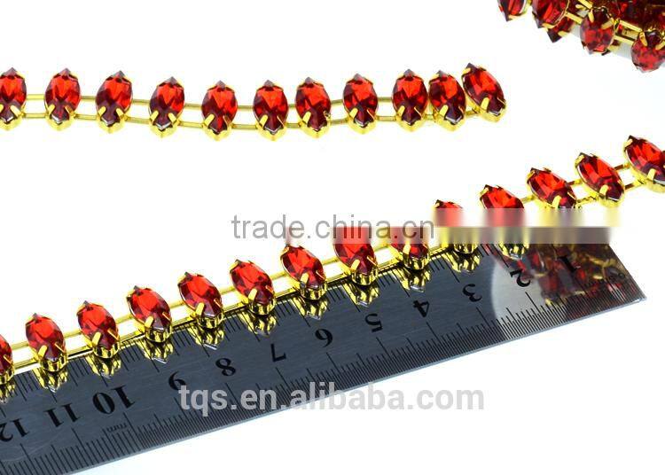 Wholesale High-grade Acrylic Rose Rhinestone Trimming