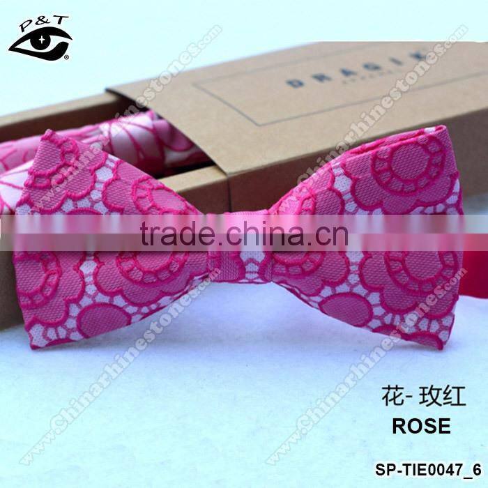New Design High quality Jacquard Floral Bow Tie For Wedding party dance