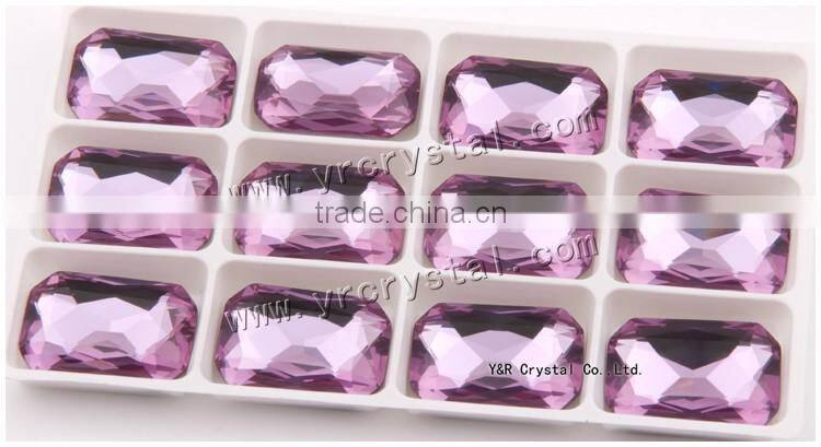 crystal sew on rhinestones claw octagon stone shape for garment decoration