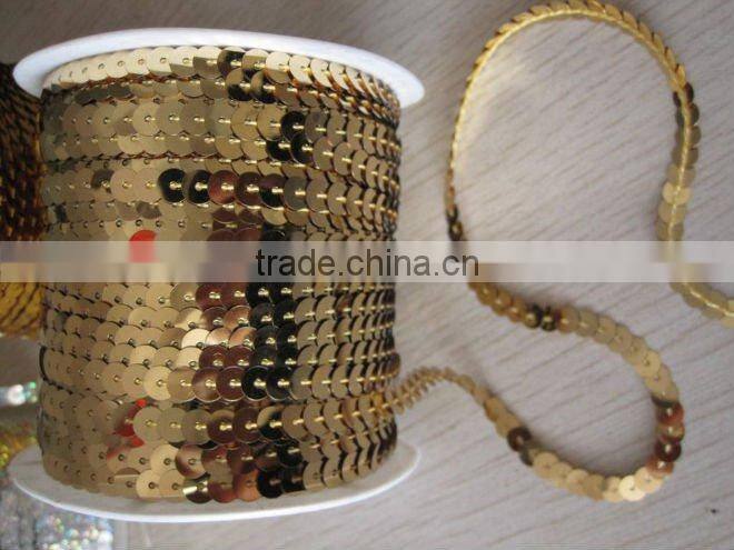 Sequin lined sequin in lines