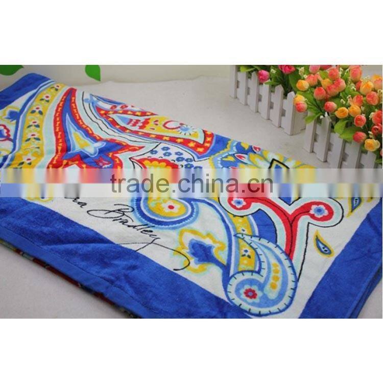 100% cottonreactive printed beach towel backpack chair covers