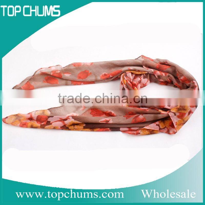 2016 wholesale Floral printed elegant women scarf