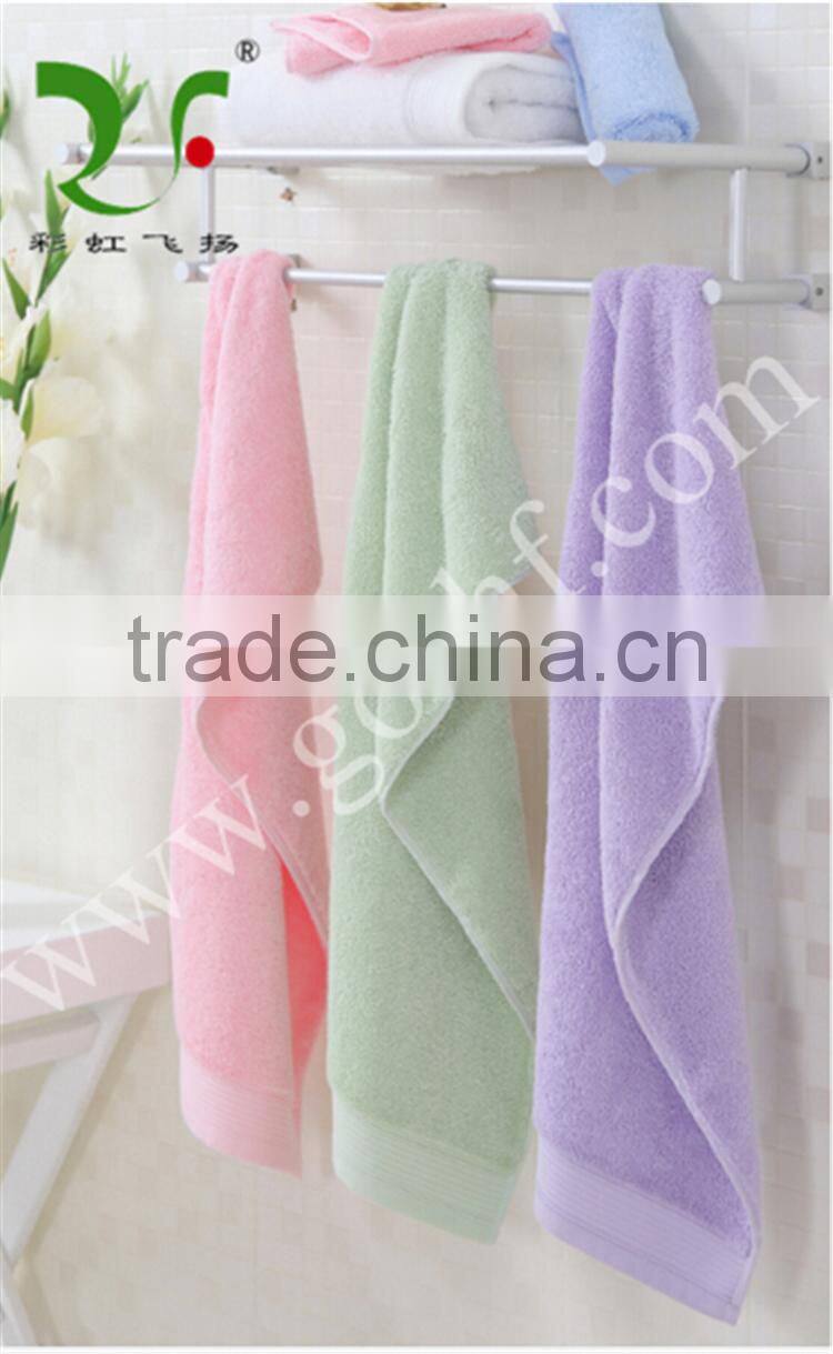 High quality striped satin 100% cotton hand towel