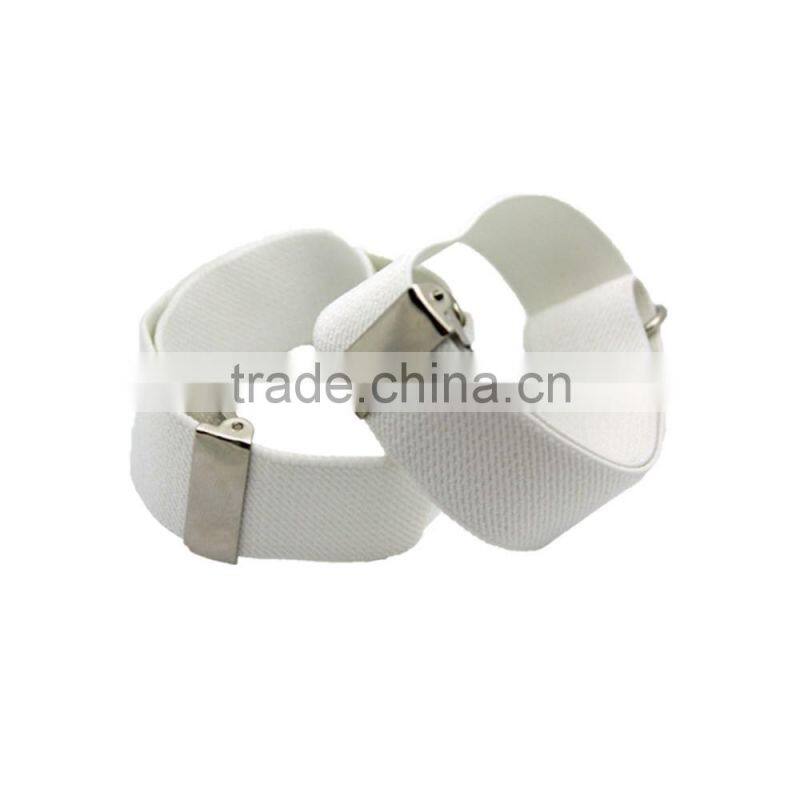 Shirt Sleeve Garter Cuffs Arm Band Elastic Solid Color Adjustable Armband Sleeve Garter