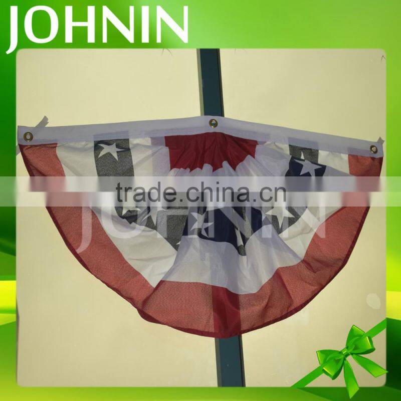 Wholesale outdoor Custom Printed 4th of July decoration cotton Stars & Stripes 5 Stripe Bunting