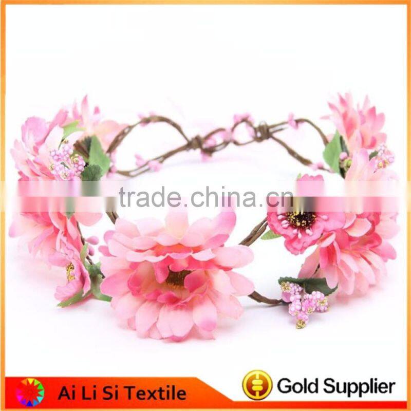 Hot Selling low price with great price bride flower headband