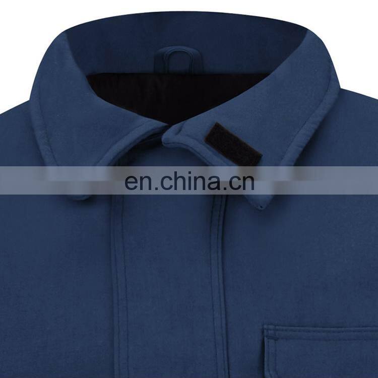OEM Mens Reflective blue wear rough workwear plus size coal mine work jacket for mining