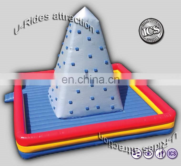 Gym equipment Combined inflatable climbing wall for kids