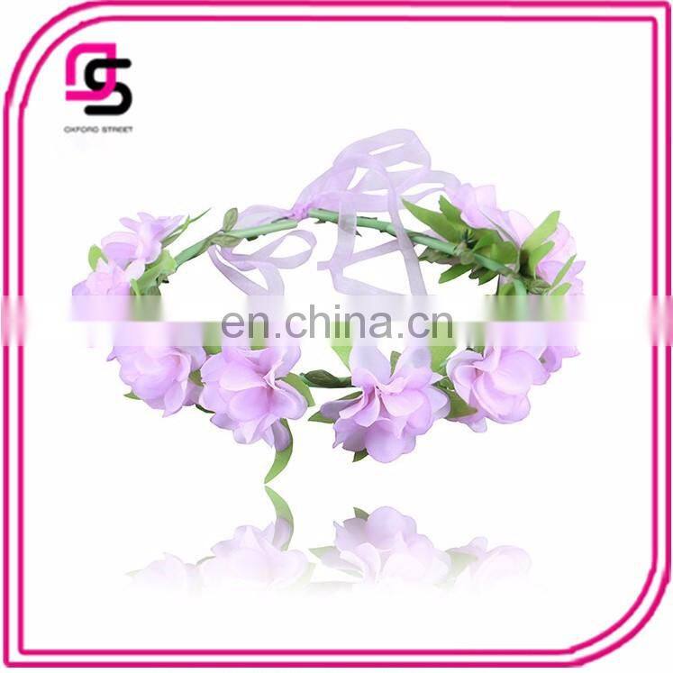 Newest design fashion cloth flower headband accessories for beach wedding