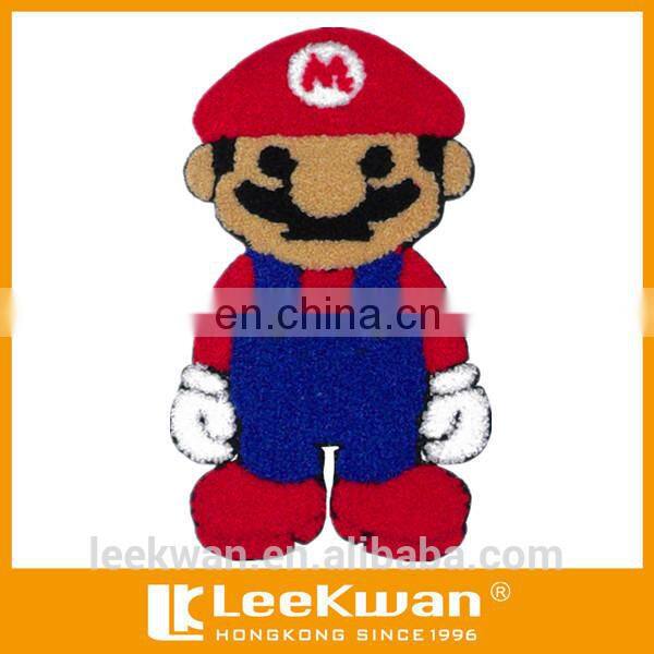Sew on cloth use Clown chenille embroidery patch products, high quality chenille patch for clothings made in China