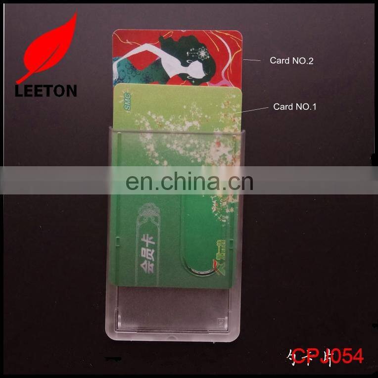 Factory custom double sided rigid ID badge holder