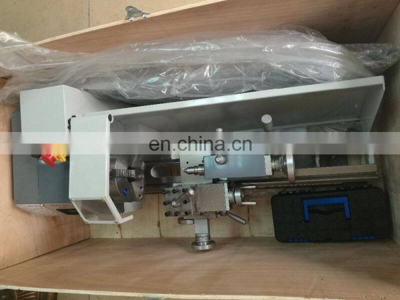 Best Selling Lathe 38mm Spindle Bore Variable Speed Mini Bench Lathe for Steel