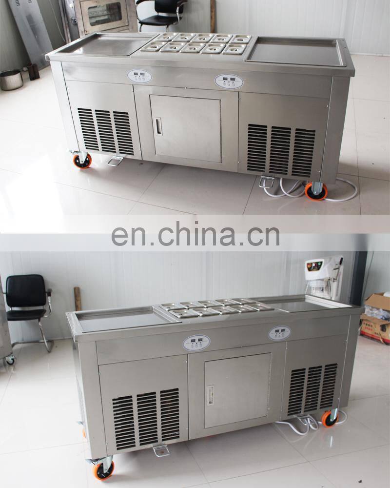 good price single flat pan fried ice cream cold plate machine