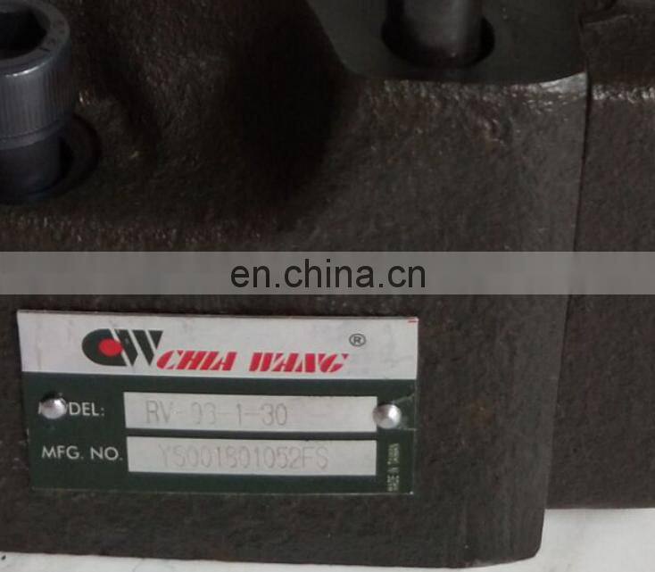 Taiwan CHIA WANG RV pilot pressure valve