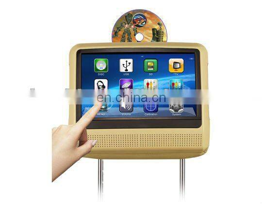Tuch screen car headrest monitor with sd usb bluetooth