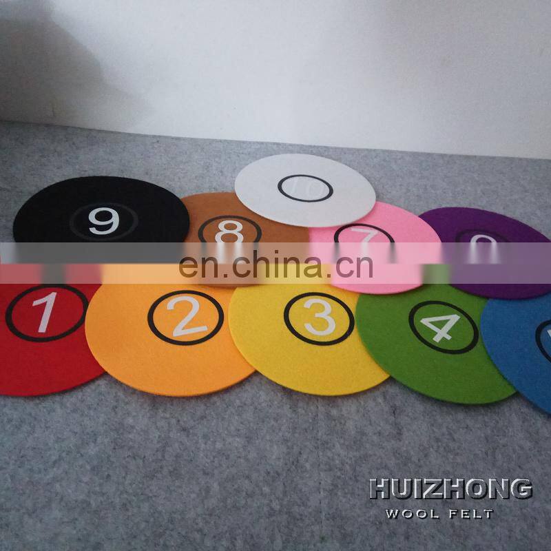 2mm 3mm 5mm felt card with printing image used for kids leaning and games