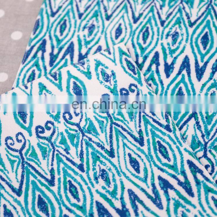 2019 amazon new design peacock blue digital printed table runner for weddings party banquet
