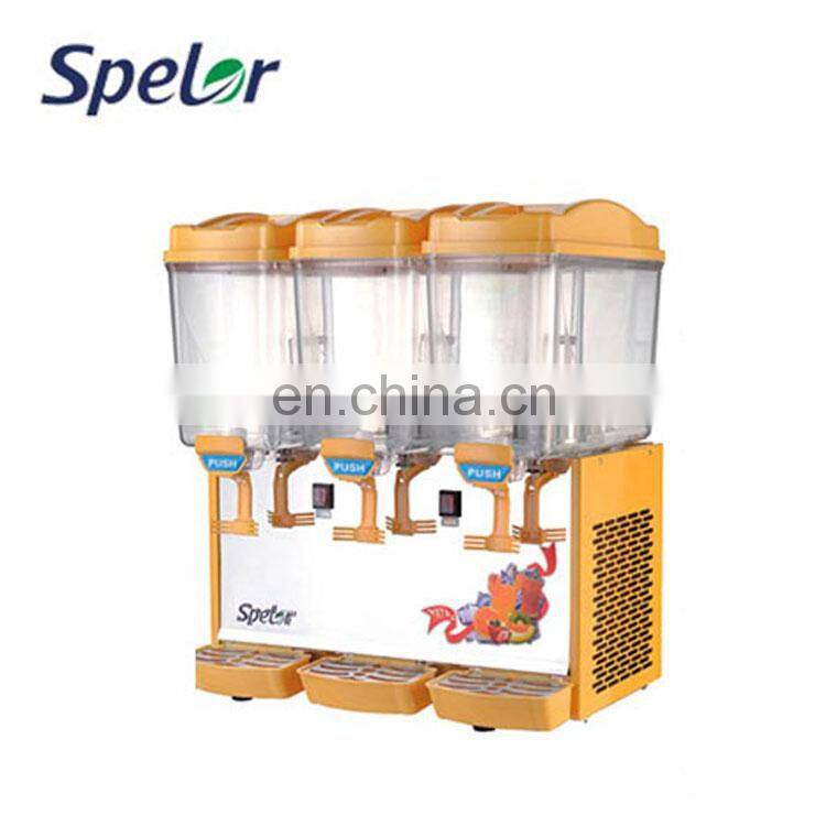 Gold Supplier 3 Tank Drink Plastic Commercial Cold Drink Dispenser Hot Sale Juice Electric Machine