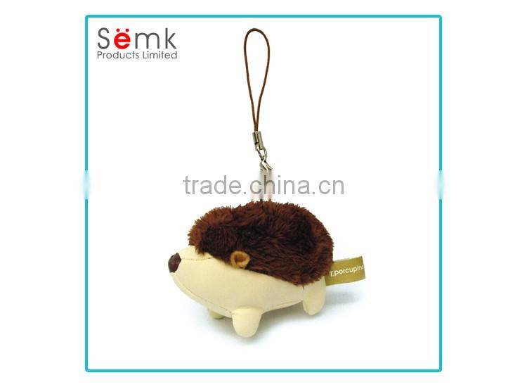 Personalised decorative mobile cell phone wrist strap with animal