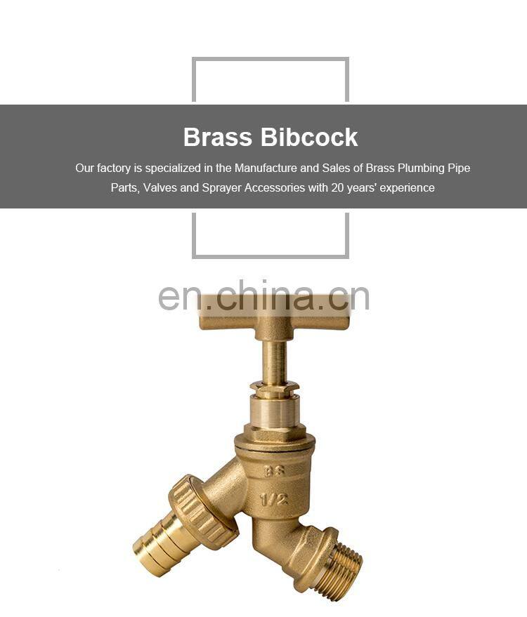 Garden copper brass water pipe fitting 1/2 hose bib tap