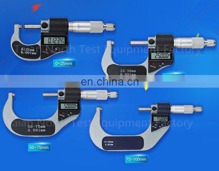 Digital micrometer types inside outside micrometer