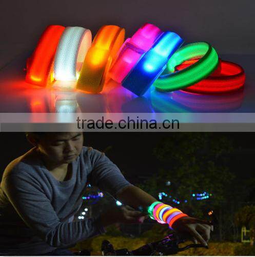 Cool Stylish Flashing LED Light Wrist Band Glow Armband Night Fun Wrist Strap