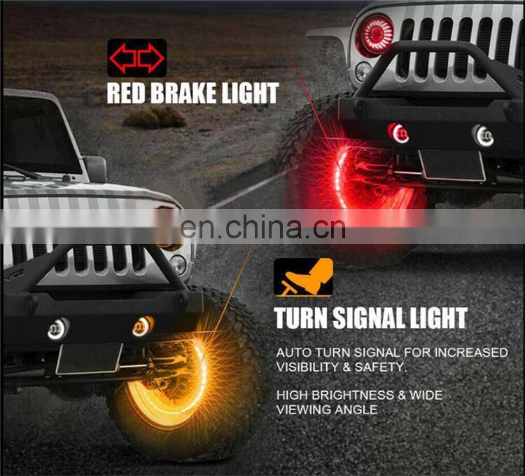 New Double Sides LEDs Wheel Ring Light 15.5 inch Car Truck RGB Control Multicolor