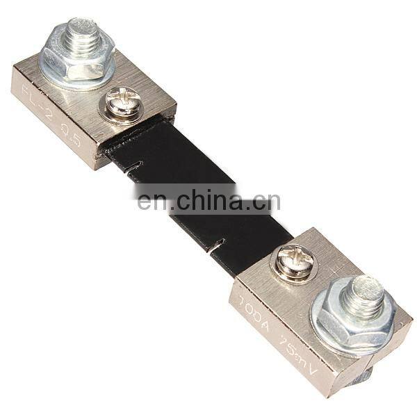 100A 75mV FL-2 DC Current Shunt Resistor For Amp Ampere Panel Meter