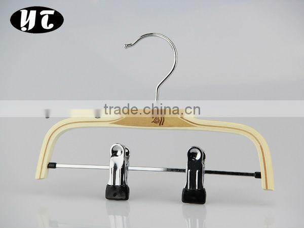 HA442 laminated pants hanger with clips