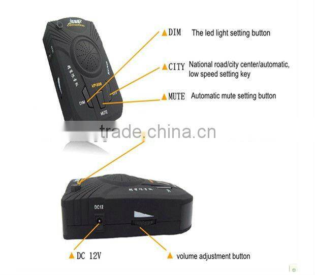 Conqueror best radar detector VP508 alarmas