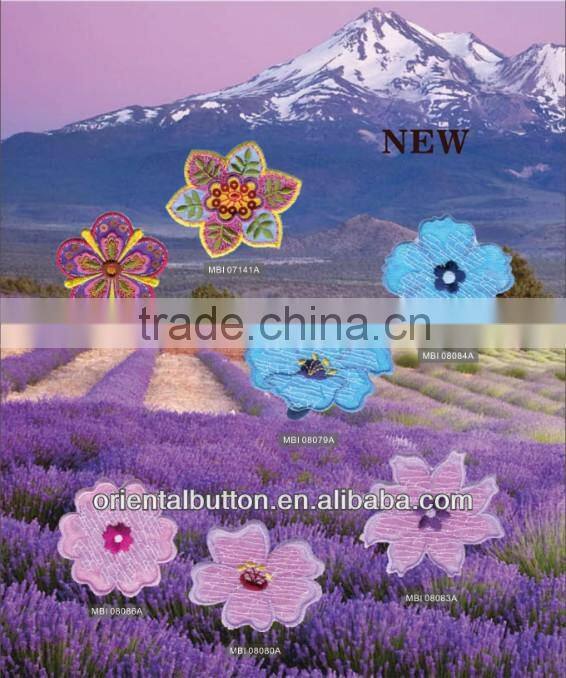 the fantasy flower shape Embroidery patch
