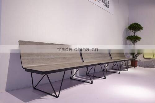 Modern Europe design wood waiting chair for airport H63D-3-L