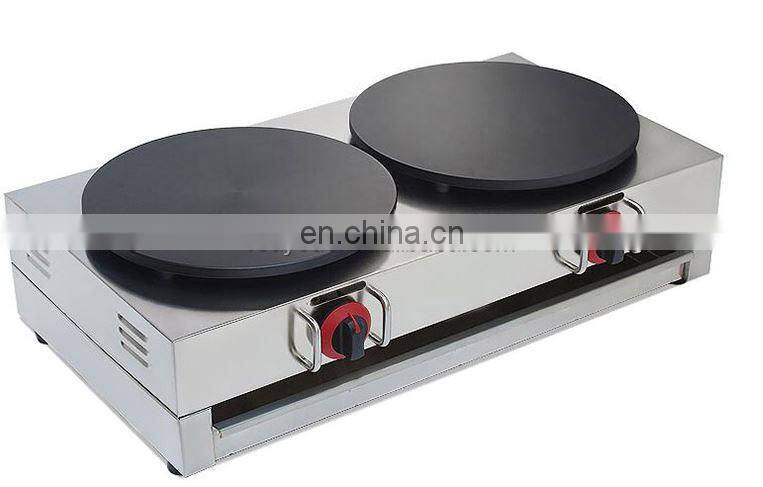 Hot Selling double Head Commercial Gas Crepe Maker Machine for sale