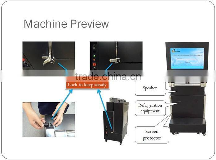 Movable and foldable digital photo booth cabinet