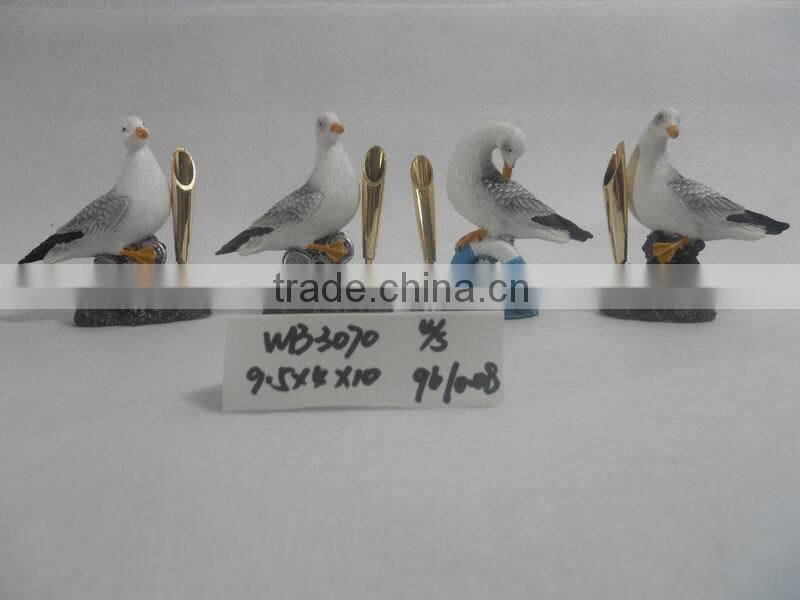 Cheap 3D Resin Seagull for sale home decoration