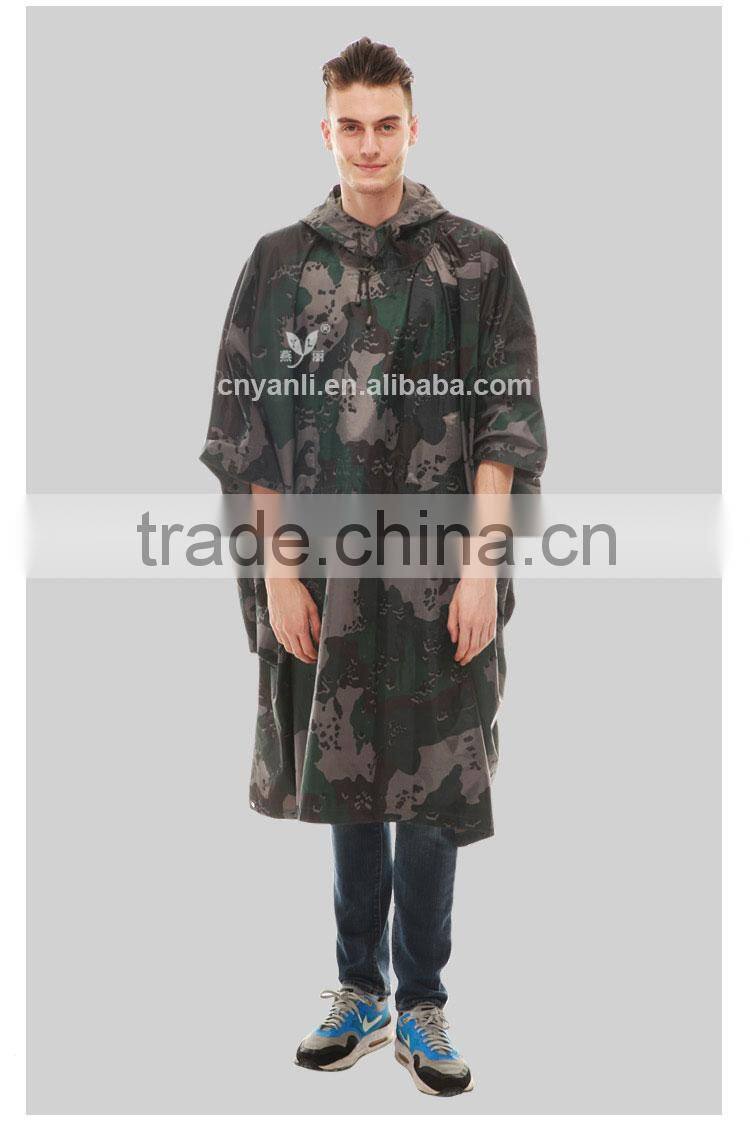 YANLI military poncho raincoat for army or tactical use