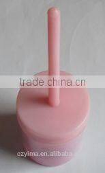 Plastic hoof oil brush with cover/hoof care